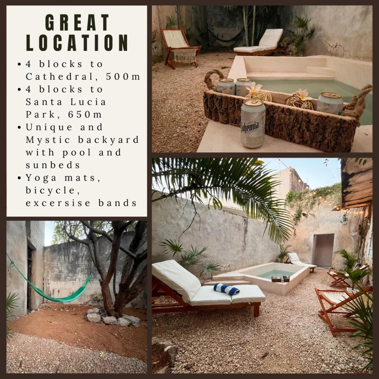 Villa Unique Mystic Pool Yard Only 3 Blocks Main Sq à Mérida Extérieur photo